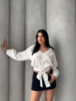 Bağlama Detaylı Gömlek - Görsel 2