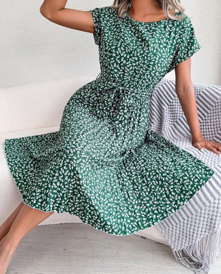 Hg684a0a7736608684a0a773660b DİJİTAL BASKILI ELBİSE - Görsel 1