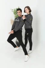 Erkek Bisiklet Yaka Yün Örmeli Triko Kazak - Siyah - Görsel 3