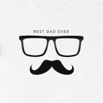 Babalar Günü Baskılı T-shirt - Beyaz - Görsel 2