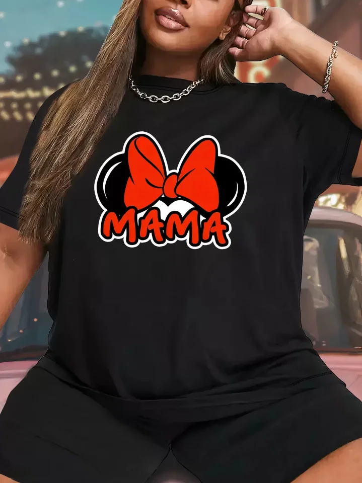 TY66f08a5b3815f66f08a5b38161 Anneler Günü Baskılı T-shirt - Siyah - Görsel 1