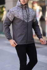 Unisex Kapüşonlu İçi Astarlı Yağmurluk - Kahve - Görsel 2