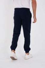 Unisex Kışlık Üç İplik Lastikli Eşofman Pantolon - Lacivert - Görsel 3
