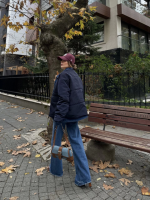 Jeans Detaylı Cıtcıtlı CEKET - Lacivert - Görsel 2