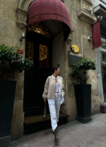 Kaşe Kaşmir Fermuarlı CEKET - Bej - Görsel 2