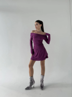 Mını Fırfırlı Elbise - Pembe - Görsel 2