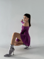 Mını Fırfırlı Elbise - Pembe - Görsel 3