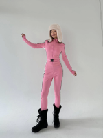 Kemer Detaylı Fermuarlı Tulum - Pembe - Görsel 2