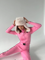 Kemer Detaylı Fermuarlı Tulum - Pembe - Görsel 3