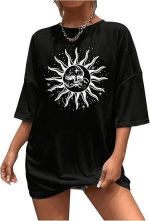 Bisiklet Yaka Baskılı T-shirt - Siyah - Görsel 3