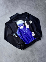 Fermuarlı Dijital Baskılı Rüzgarlık - Siyah - Görsel 3