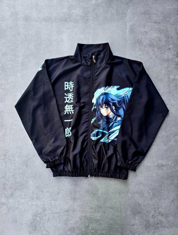 TY67cb62f86105767cb62f86105a Fermuarlı Dijital Baskılı Rüzgarlık - Siyah - Görsel 1