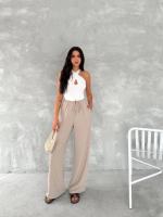 Ayrobin Oversize Pantalon - Bej