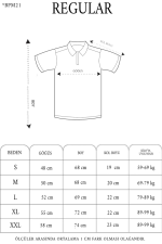 Yakası Düğmeli Yakalı Pike Baskılı T-Shirt - Beyaz - Görsel 3