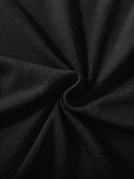 Fiyonk Baskılı Siyah Oversize Unisex T-shirt- Siyah - Görsel 2