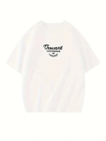 Thousand Baskılı Oversize Bisiklet Yaka T-shirt - Beyaz - Görsel 2