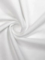 Baskılı Oversize Bisiklet Yaka T-shirt - Beyaz - Görsel 2