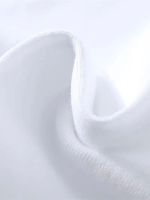 Baskılı Oversize Bisiklet Yaka T-shirt - Beyaz - Görsel 3