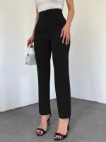 Zra Pileli Havuç Pantolon -Siyah - Görsel 2