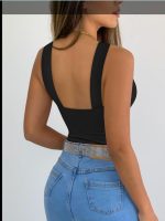 Kadın Yakası önden çaprazlı Taş Detaylı Viskon Bluz - Görsel 3