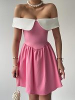 Nalia Beyaz Yakalı Elbise - Görsel 2