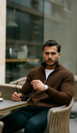 Erkek Balıkçı Zip Yaka Uzun Kollu Triko - Görsel 2