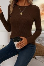 Kadın Uzun Kollu Bisiklet Yaka Triko Kazak