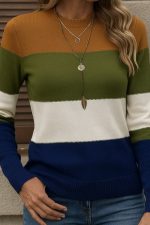 Kadın Uzun Kollu Yarı Balıkçı Yaka Triko Kazak - Görsel 2