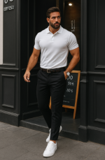 Erkek Düz Kesim Bilek Boy Kumaş Pantolon