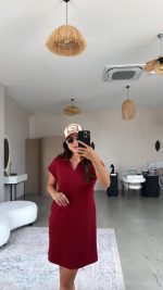 Kadın Polo Yaka Mini Elbise