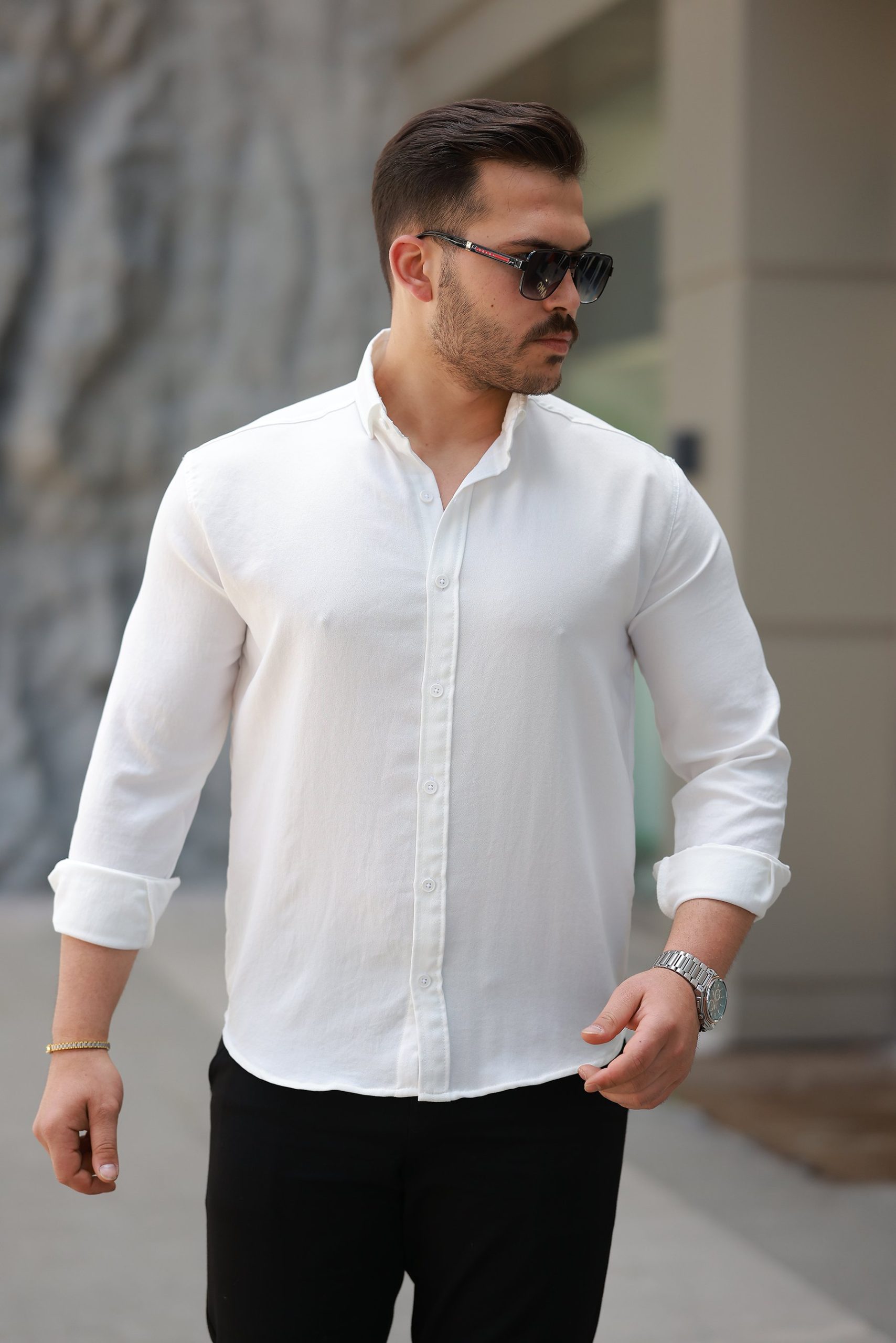 a8a75eef0518f2200bc674cf69a78bad Erkek Uzun Kollu Gömlek - Görsel 1