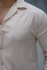 Erkek Kadife Dokulu Uzun Kollu Gömlek - Görsel 3