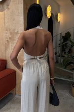 Halter Yaka Yelekli Modal Takım 10144 - Görsel 2