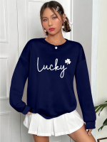 Kadın Uzun Kollu Bisiklet Yaka Viskon Iki Iplik Bluz - Görsel 3