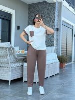 Kadın Kristal Kumaş Garnili Cep Detaylı Ikili Takım - Görsel 2