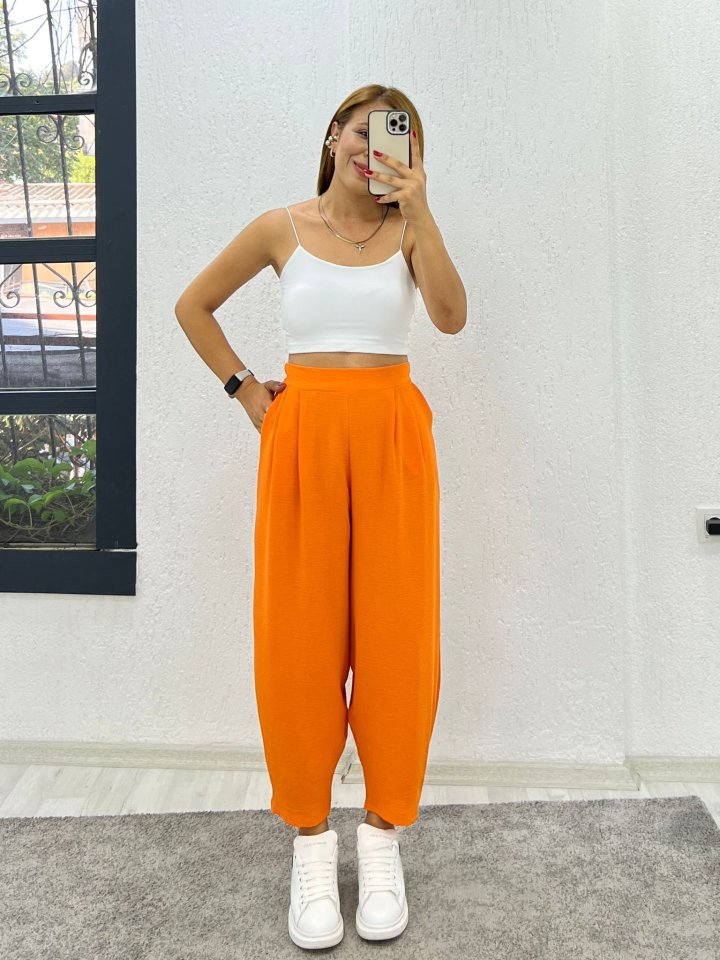b03ceba54469f1e92773d39335c0c360 Kadın Yüksek Bel Hürrem Pantolon - Görsel 1