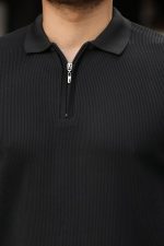 Erkek Selanik örme Yakalı Uzun Kollu Triko - Görsel 3