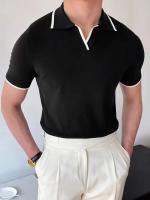 Erkek Uzun Kollu Yakalı Triko Bluz - Görsel 3