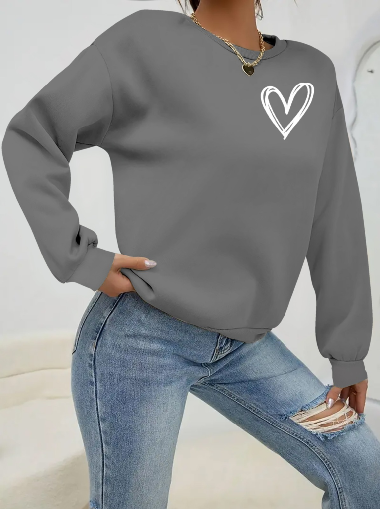 b332dd2659fb9839a469 Kadın Uzun Kollu Bisiklet Yaka Viskon Iki Iplik Bluz - Görsel 1