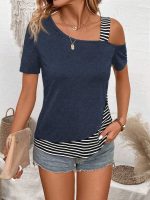 Kadın Kısa Kollu Omuzdan Askılı Viskon Bluz - Görsel 3