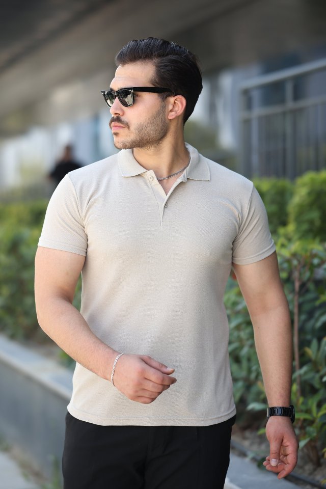 b5434ef164659e2c3404415cbdb3b2ee Erkek Kısa Kollu Yakalı Tişört - Görsel 1