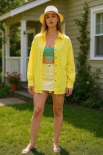 Kadın Uzun Kollu Oversize Gömlek - Görsel 2