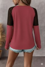 Kadın Uzun Kollu Yakadan Fermuarlı Viskon Bluz - Görsel 3