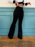 Kadın Yüksek Bel Ispanyol Paça Dalgıç Tayt - Görsel 3