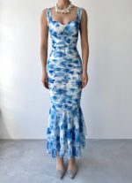 Peran Büzgülü Elbise - Görsel 2