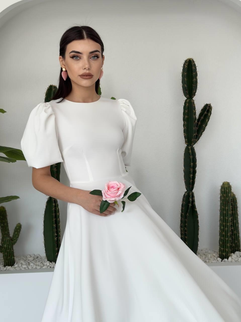 c53e0929906c9464fd7d Catania Balon Kol Elbise - Görsel 1