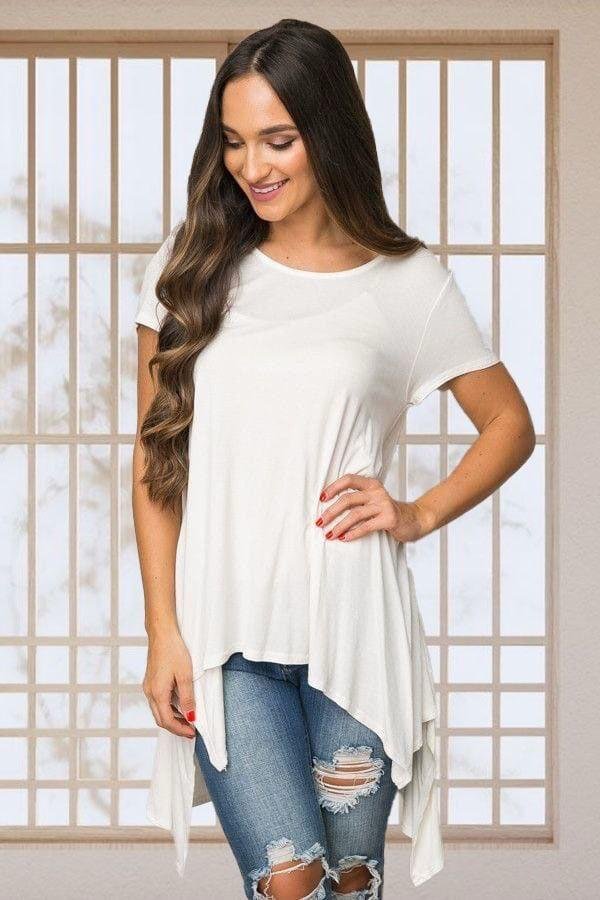 c5581248486a8b5b456c1c34e10e987d Kadın Viskon Kumaş Asimetrik Kollu Bluz - Görsel 1