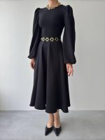 Sali Balon Kol Elbise - Görsel 2