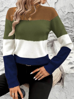 Kadın Uzun Kollu Yarı Balıkçı Yaka Triko Kazak - Görsel 2