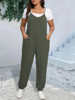 Kadın Askılı Halter Yaka şalvar Tulum - Görsel 2